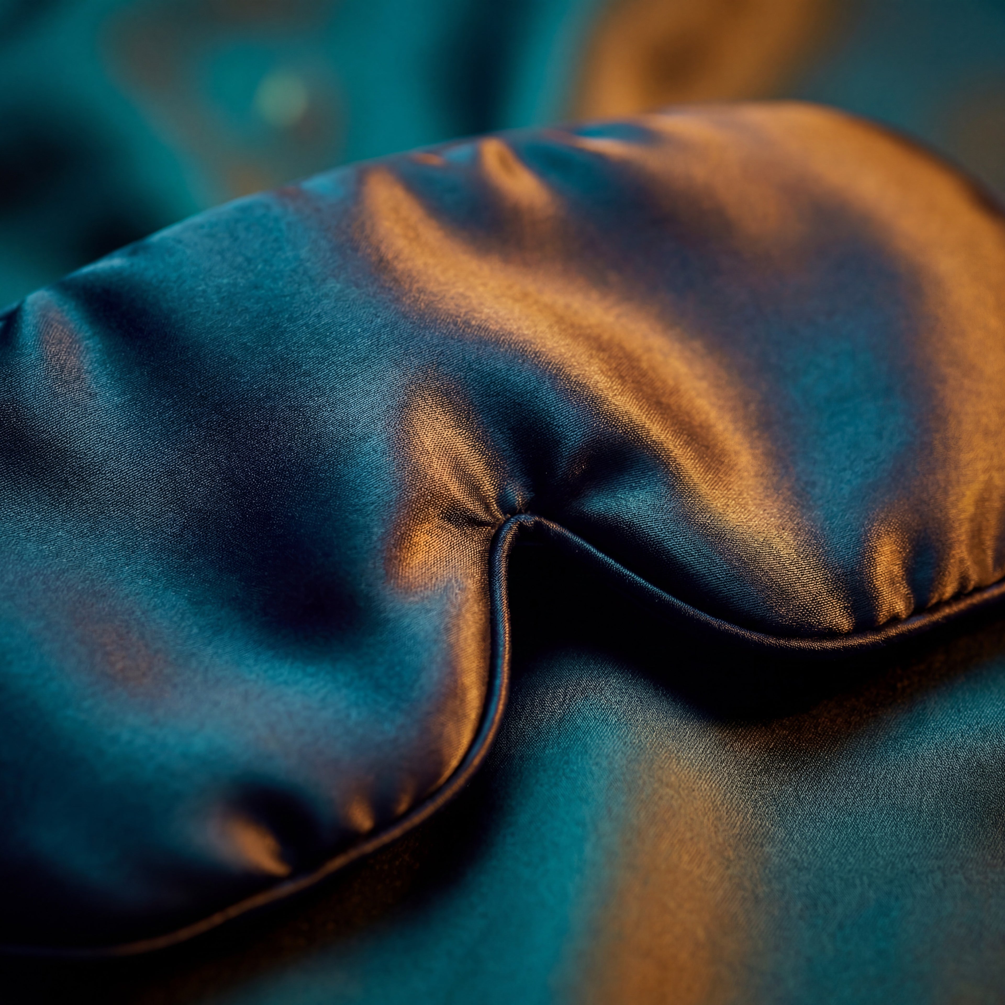 Close-up of a dark blue fabric surface with a soft texture